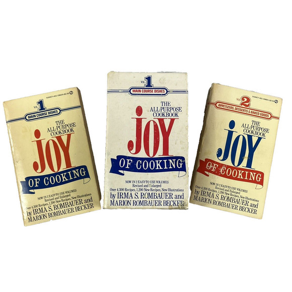 Vintage Joy of Cooking Vol 1 & 2 Irma Rombauer 1972 Vintage Cookbook Set w/ Case - Picture 2 of 12